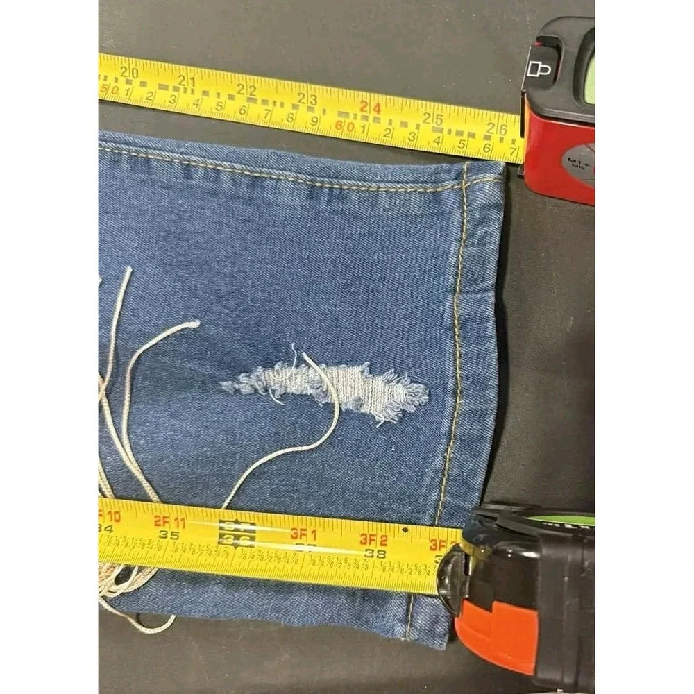 Plus Size Fringe Distressed‎ Skinny Jeans XXXL Boho Western Stretch Denim